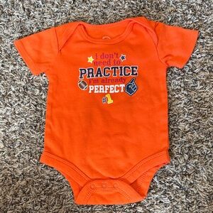 Wonder Nation Bright Orange Baby Bodysuit